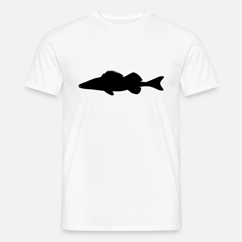 Fish Pikeperch - Men’s T-shirt - white