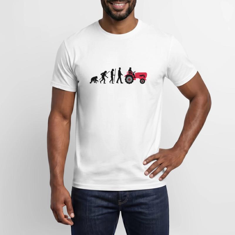 evolution_bauer_mit_traktor_032013_a_3c T-shirt homme