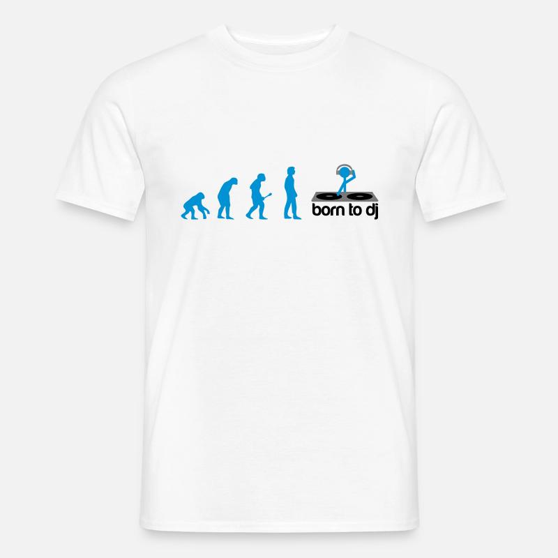 DJ Evolution - Born to DJ - Men's T-Shirt - white