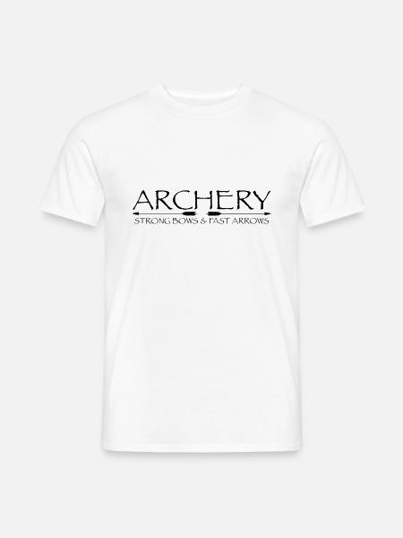 Bogenschießen Männer Frauen Shirt Hoodie Sticker - Männer T-Shirt - Weiß