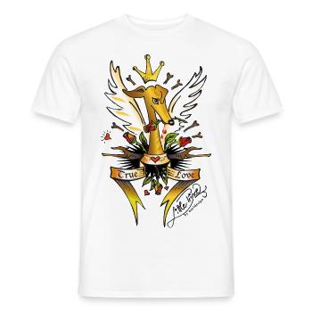 true love! - Men's T-Shirt - white - Front - AI Model Male 178 dark (178cm)