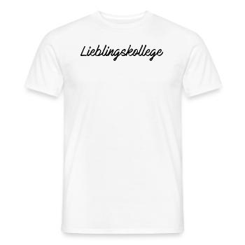 Lieblingskollege | Geschenk für deinen Büro-Buddy - Männer T-Shirt - Weiß - Vorne - AI Model Male 178 dark (178cm)