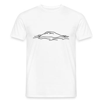 Island - Men's T-Shirt - white - Front - AI Model Male 178 dark (178cm)