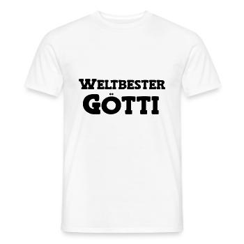Weltbester Götti best Götti bescht Götti Schweiz - Männer T-Shirt - Weiß - Vorne - AI Model Male 178 dark (178cm)