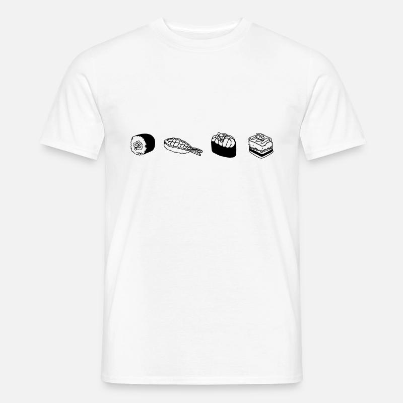 Sushi - Männer T-Shirt - Weiß