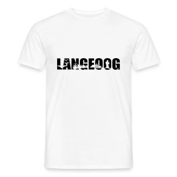Langeoog Skyline - Männer T-Shirt - Weiß - Vorne - AI Model Male 178 dark (178cm)