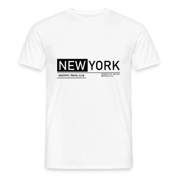 Metropolis New York - T-shirt homme - blanc - Devant - AI Model Male 178 dark (178cm)