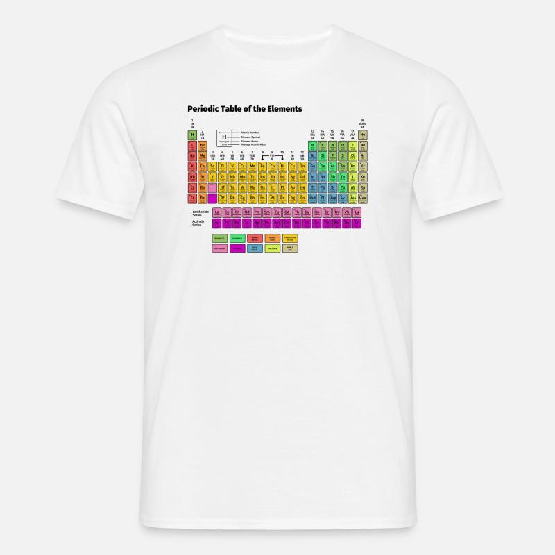 Periodensystem der Elemente - Männer T-Shirt - Weiß