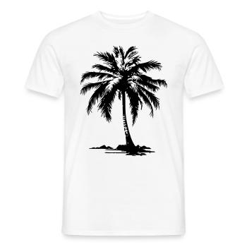 Symbole de Palm Island - T-shirt homme - blanc - Devant - AI Model Male 178 dark (178cm)