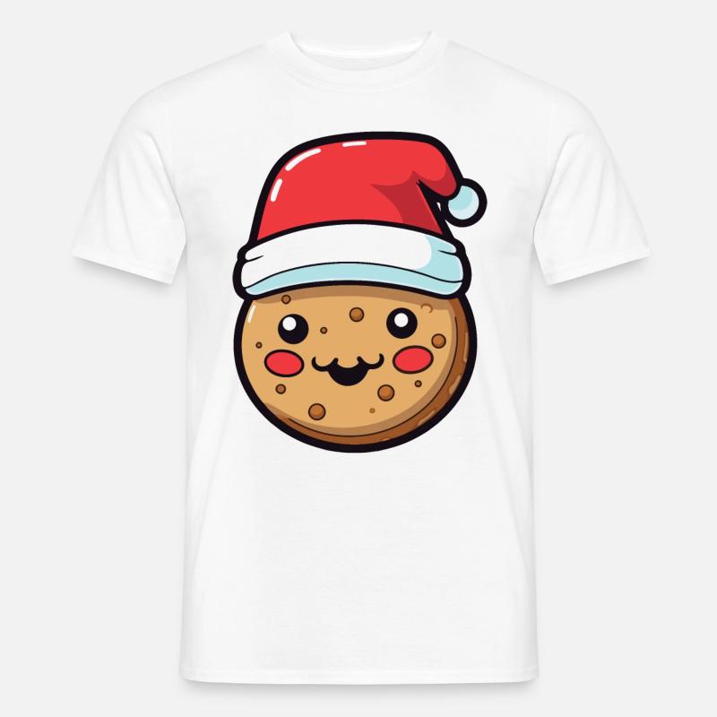 Keks Weihnachten Comic - Männer T-Shirt - Weiß