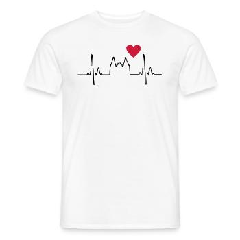 Lübeck - Männer T-Shirt - Weiß - Vorne - AI Model Male 178 dark (178cm)