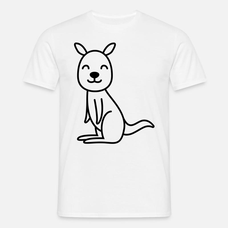 Kangaroo Comic - Men's T-Shirt - white