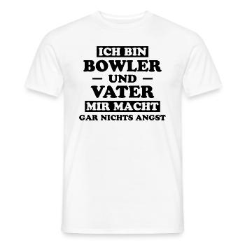 Bowling Spruch Bowlingspieler Fun Bowler Geschenk - Männer T-Shirt - Weiß - Vorne - AI Model Male 178 dark (178cm)