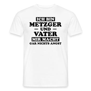 Metzger Beruf Lustiger Spruch Fleischer Geschenk - Männer T-Shirt - Weiß - Vorne - AI Model Male 178 dark (178cm)