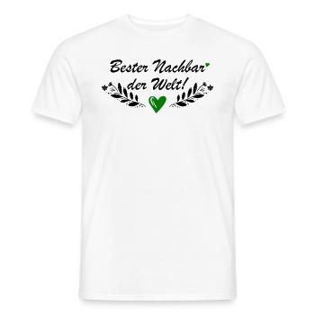 Bester Nachbar der Welt - Männer T-Shirt - Weiß - Vorne - AI Model Male 178 dark (178cm)