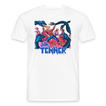 Jan Tenner Tempel Des Todes - Männer T-Shirt - Weiß - Vorne - AI Model Male 178 dark (178cm)