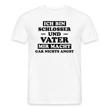 Schlosser Beruf Lustiger Spruch Schlosser Geschenk - Männer T-Shirt - Weiß - Vorne - AI Model Male 178 dark (178cm)