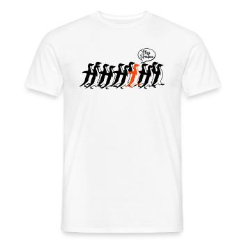 stay unique - Männer T-Shirt - Weiß - Vorne - AI Model Male 178 dark (178cm)