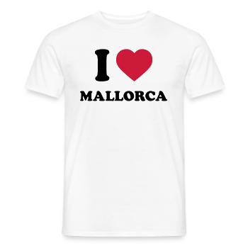 I Heart Mallorca - Männer T-Shirt - Weiß - Vorne - AI Model Male 178 dark (178cm)