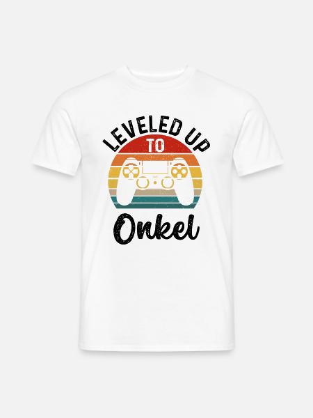 Befördert zum Onkel Du wirst Onkel - Männer T-Shirt - Weiß