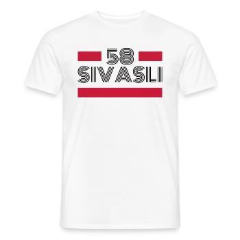 Sivas 58 Türkei Turkiye Geschenk Urlaub TR Türk - Männer T-Shirt - Weiß - Vorne - AI Model Male 178 dark (178cm)