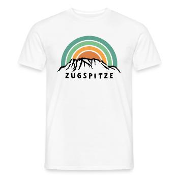 Zugspitze 2962 m Garmisch Partenkirchen Bayern - Männer T-Shirt - Weiß - Vorne - AI Model Male 178 dark (178cm)