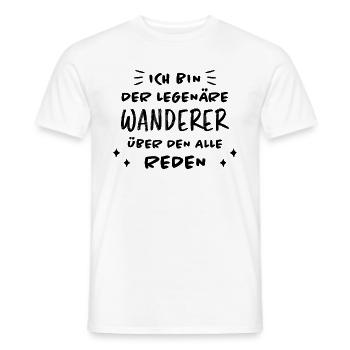 Wanderer Outdoor Lustiger Spruch Wandern Geschenk - Männer T-Shirt - Weiß - Vorne - AI Model Male 178 dark (178cm)