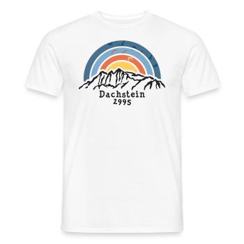Hoher Dachstein Schladming Ramsau Ski Resort Randonnée - T-shirt homme - blanc - Devant - AI Model Male 178 dark (178cm)