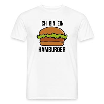 Ich bin ein Hamburger - Hamburger Burger - Männer T-Shirt - Weiß - Vorne - AI Model Male 178 dark (178cm)