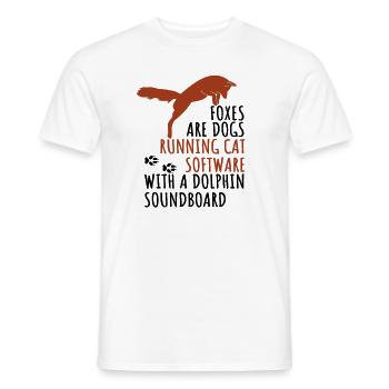 Füchse - Lustiger Spruch über Füchse Wald Hunde - Männer T-Shirt - Weiß - Vorne - AI Model Male 178 dark (178cm)