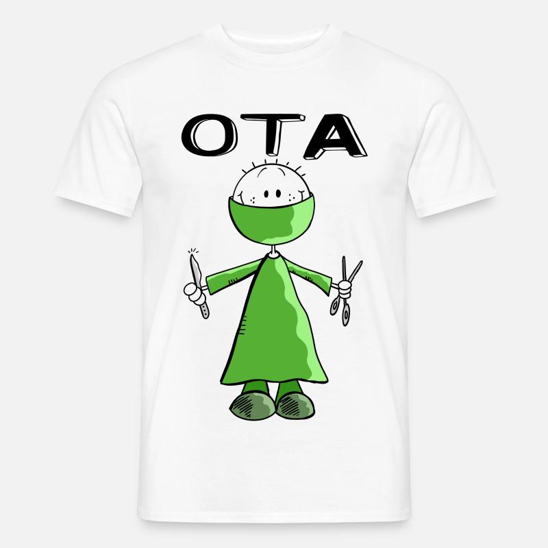 Operationstechnischer Assistent Strichmann - OTA - Männer T-Shirt - Weiß