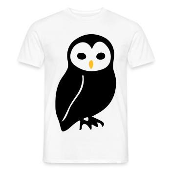Hibou - T-shirt homme - blanc - Devant - AI Model Male 178 dark (178cm)