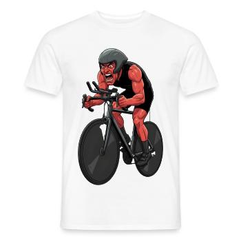 Vélo de route Vélo Vélo Sport Vélo VTT - T-shirt homme - blanc - Devant - AI Model Male 178 dark (178cm)
