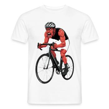 Vélo de route Vélo Vélo Sport Vélo VTT - T-shirt homme - blanc - Devant - AI Model Male 178 dark (178cm)