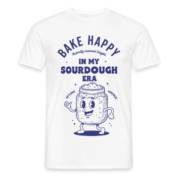 Ère du pain au levain Baker Baker - T-shirt homme - blanc - Devant - AI Model Male 178 dark (178cm)