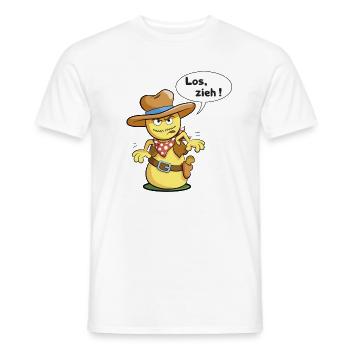 Los zieh - Männer T-Shirt - Weiß - Vorne - AI Model Male 178 dark (178cm)