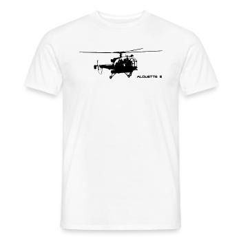 Alouette III - T-shirt homme - blanc - Devant - AI Model Male 178 dark (178cm)