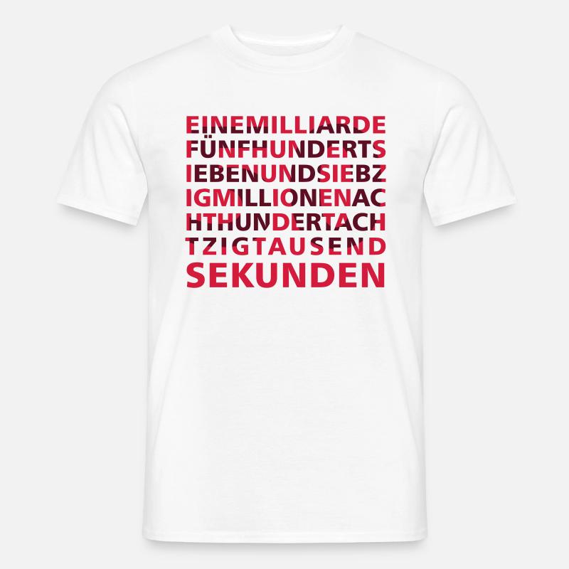 50 ans dans 2 secondes - T-shirt homme - blanc