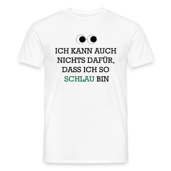 Ich bin so schlau - Männer T-Shirt - Weiß - Vorne - AI Model Male 178 dark (178cm)