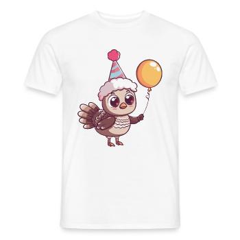Turkey Birthday Baby - Men's T-Shirt - white - Front - AI Model Male 178 dark (178cm)