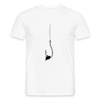 Heart hook love - Men's T-Shirt - white - Front - AI Model Male 178 dark (178cm)