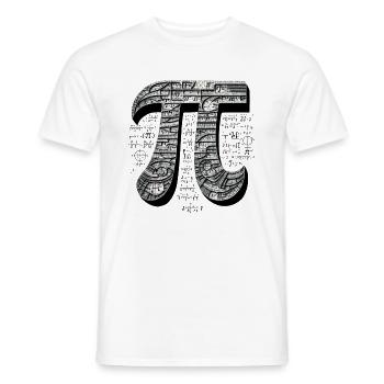 Pi Day Nerd Geek Love Math Pi Symbole Enfants Hommes - T-shirt homme - blanc - Devant - AI Model Male 178 dark (178cm)