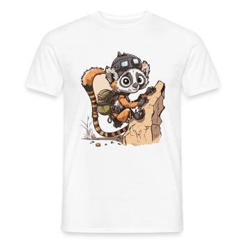 Lemuren-Aufstieg - Männer T-Shirt - Weiß - Vorne - AI Model Male 178 dark (178cm)