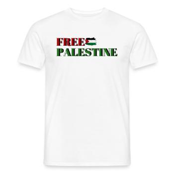 LIBÉRER LA PALESTINE POUR TOUJOURS - T-shirt homme - blanc - Devant - AI Model Male 178 dark (178cm)