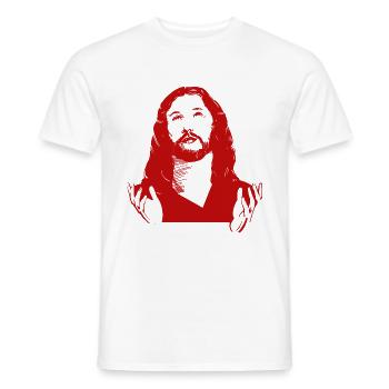 Jésus - T-shirt homme - blanc - Devant - AI Model Male 178 dark (178cm)