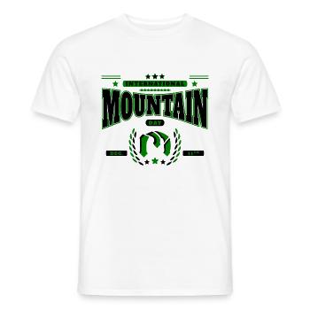 Journée internationale de la montagne, le 11 décembre - T-shirt homme - blanc - Devant - AI Model Male 178 dark (178cm)