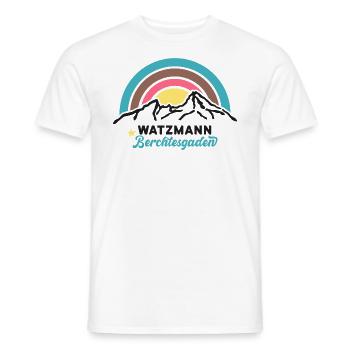 Watzmann Berchtesgaden Überquerung Finisher Retro - Männer T-Shirt - Weiß - Vorne - AI Model Male 178 dark (178cm)