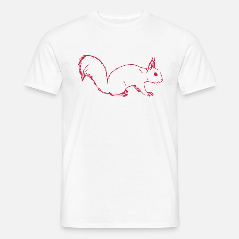 Eichörnchen - Männer T-Shirt - Weiß