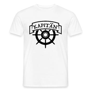 Kapitän - Männer T-Shirt - Weiß - Vorne - AI Model Male 178 dark (178cm)