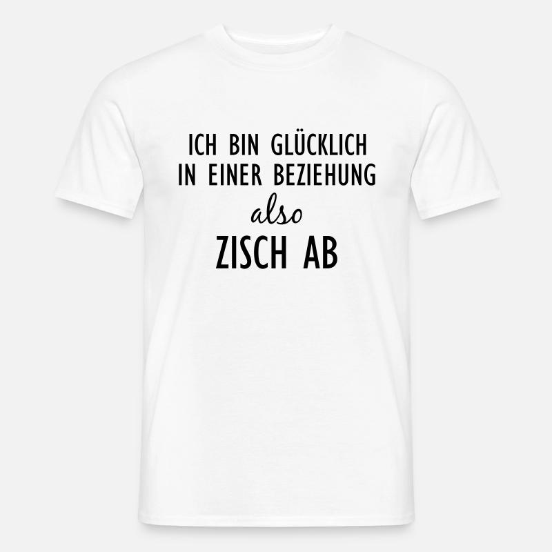 Zisch ab - Männer T-Shirt - Weiß